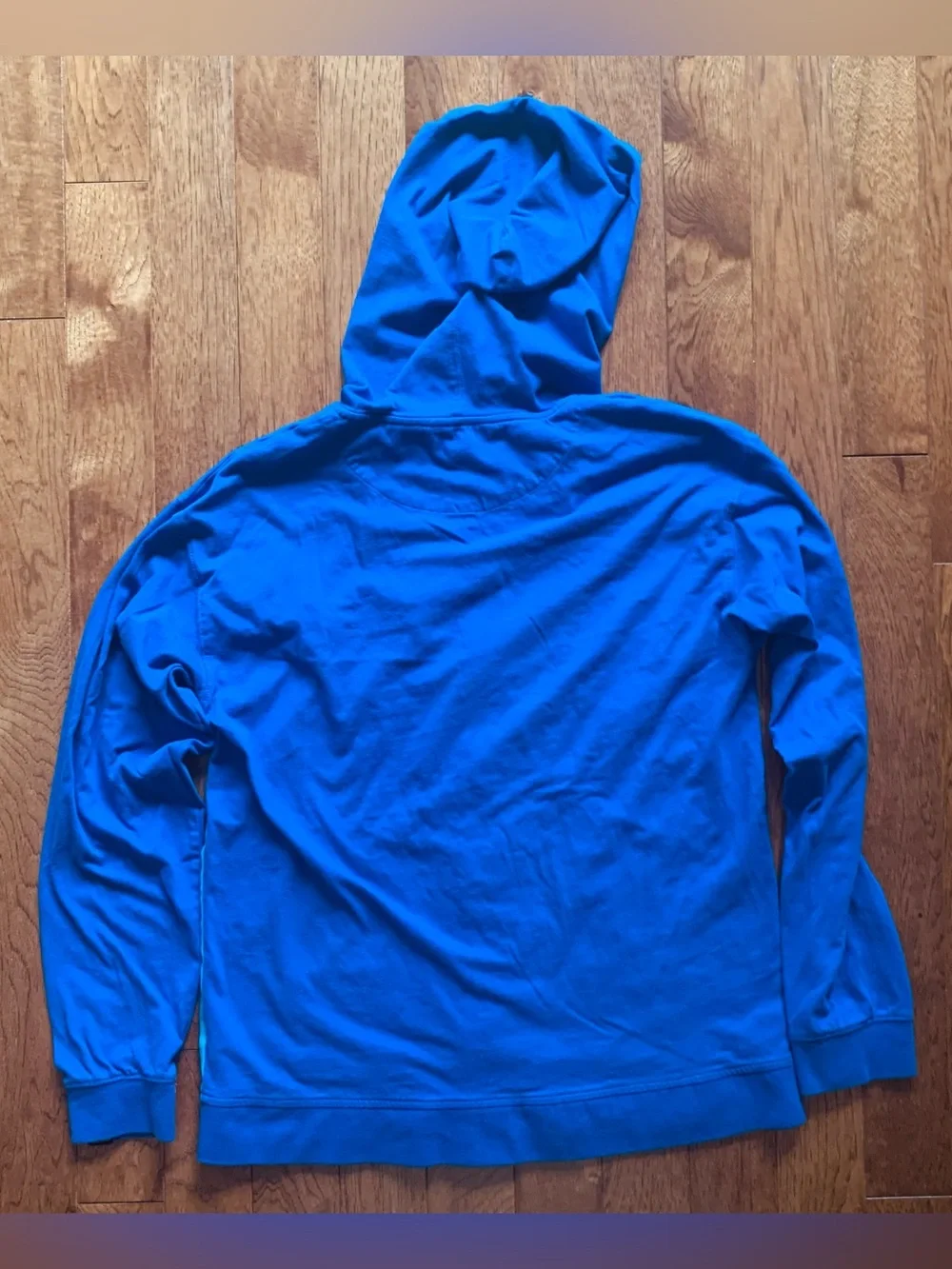 Retro Kappa XL Blue Zip Hoodie with Pink Accents